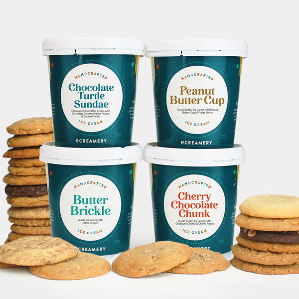 Fan Favorites Ice Cream u0026 Cookie Collection by eCreamery - Gourmet Ice Cream  - Ice Cream Delivery