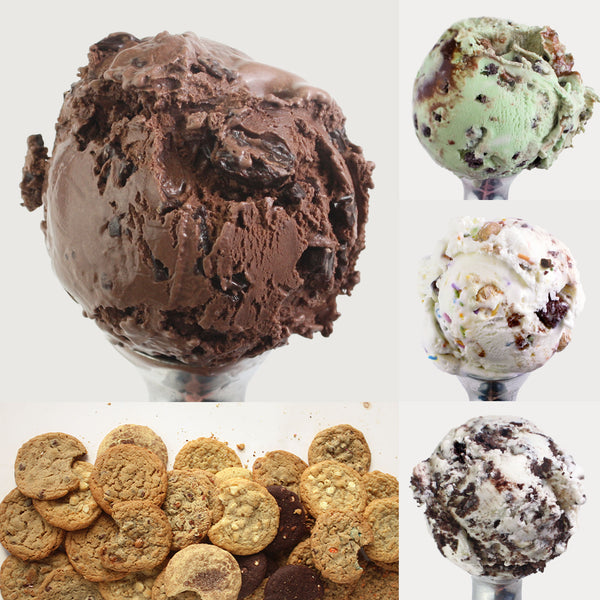 Self Care Ice Cream Gift - 4 Pints & 24 Cookies