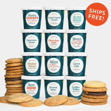 Load image into Gallery viewer, Mother&#39;s Day Ice Cream Gift - 12 Pints &amp; 24 Cookies