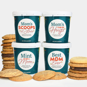 Mother's Day Ice Cream Gift - 4 Pints & 24 Cookies