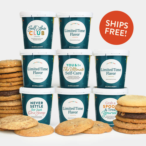Self Care Ice Cream Gift - 8 Pints & 24 Cookies