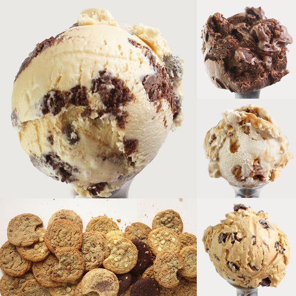 Sympathy Ice Cream Gift - 4 Pints & 24 Cookies