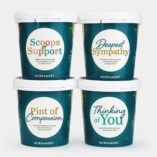 Sympathy Ice Cream Gift - 4 Pints